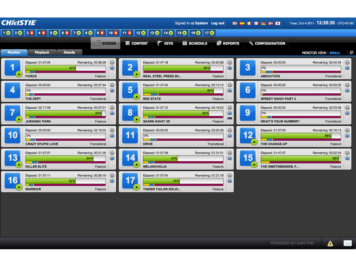 Christie® Avias-TMS™ Theater Management | 108-427104-XX