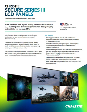 Christie Secure Series III datasheet