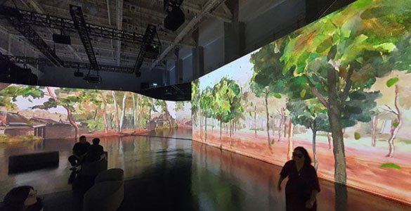 Crimson Series projectors illuminate contemporary artworks at South Korea&rsquo;s Asia Culture Center.