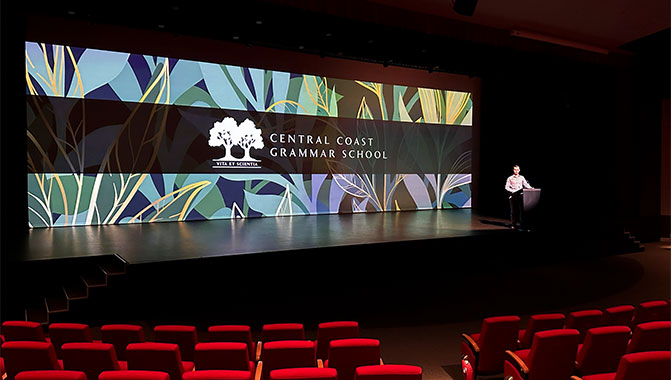 CCGS’s Performing Arts Centre has upgraded to Christie GS Series projectors, enhancing the visual experience with superior image quality.  