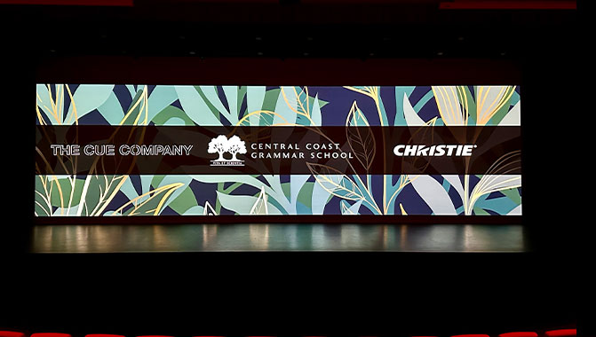 The GS Series projectors deliver remarkable brightness, superior colour reproduction, and maintenance-free laser illumination for CCGS’s Performing Arts Centre.