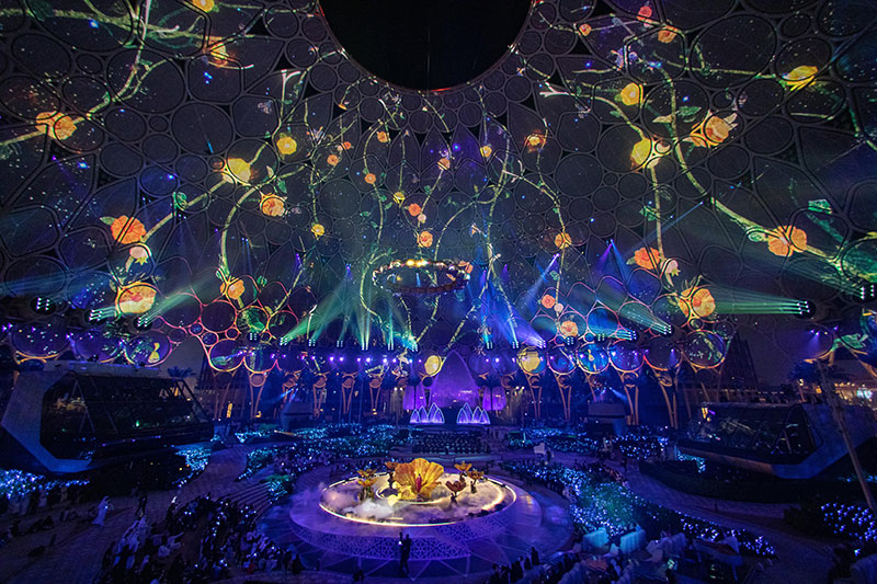 From ceremonies, celebrations, and presentations to live theatre and concerts, Al Wasl Plaza leveraged its projection system to enhance and amplify it all.