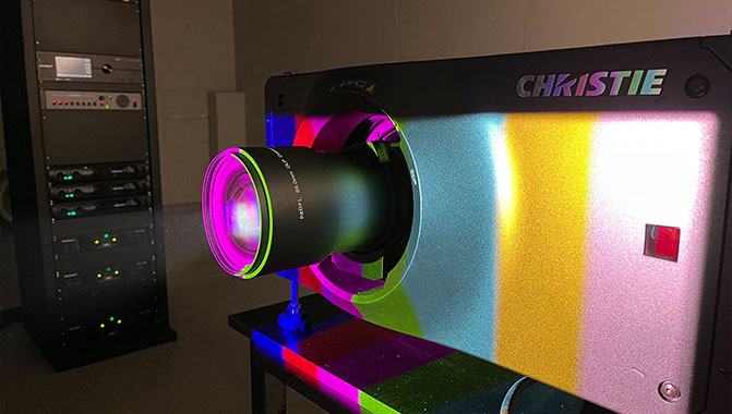 Christie cinema projection