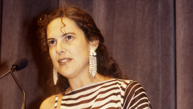 Throwback to TIFF 2017 with Camelia Frieberg speaking on stage at the screening of The Sweet Hereafter - Photo credit TIFF