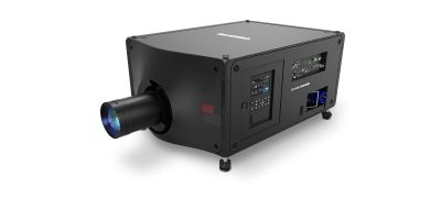 Close-up of the IO panel on a Sapphire 4K40-RGBH projector.