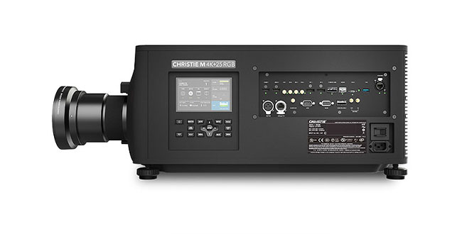 A side view of a M 4K+25 projector