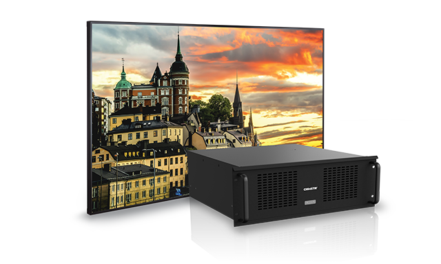 Hedra video processor in front of a Secure II panel